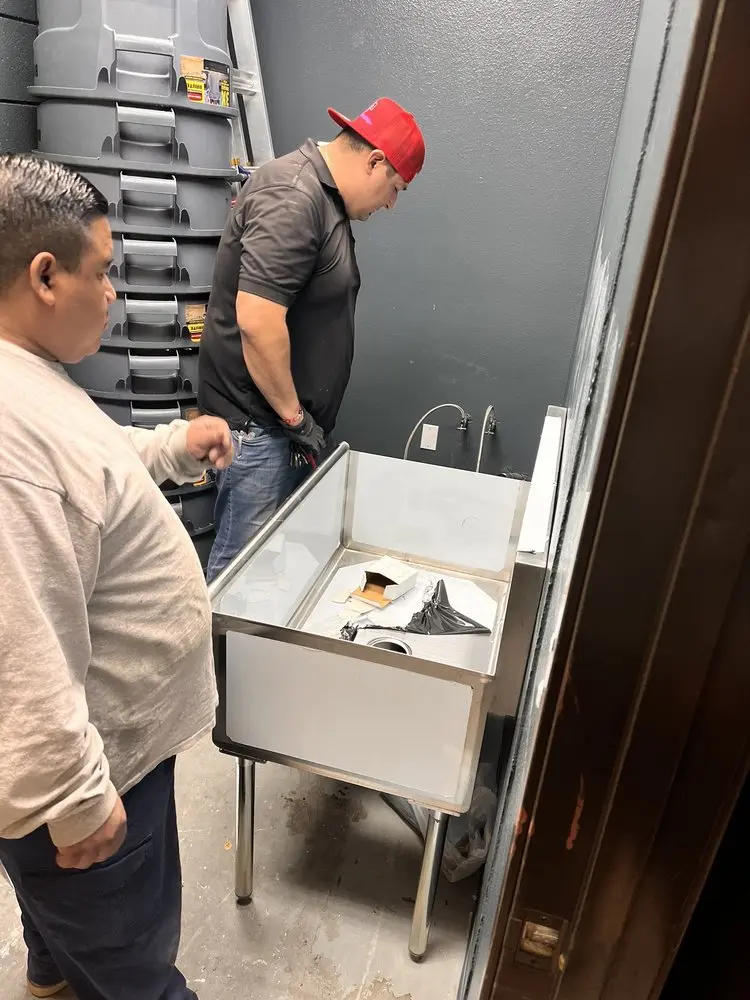 Commercial plumbing and sink installation in St. Rose
